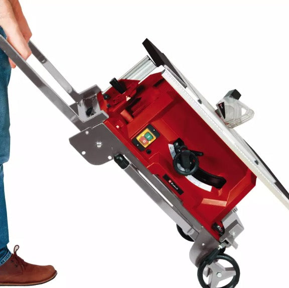Einhell TE-TS 250 UF - Sega circolare con banchetto e carrello trolley - disco da 250 mm