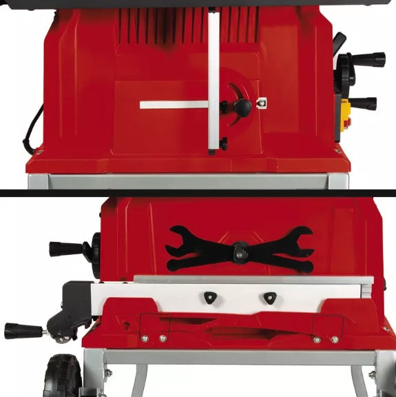 Einhell TE-TS 250 UF - Sega circolare con banchetto e carrello trolley - disco da 250 mm