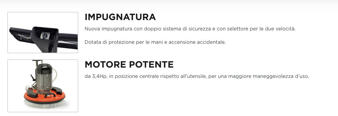 Battipav Master Linda 0960S - Macchina spazzola per pavimenti lavapavimenti lucidatrice 