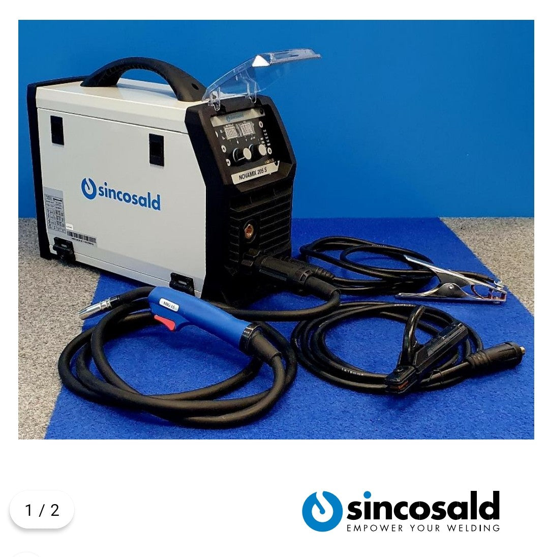 Sincosald NOVAMIX 205 S - Saldatrice multiprocesso MIG/MAG, Tig - 220V 