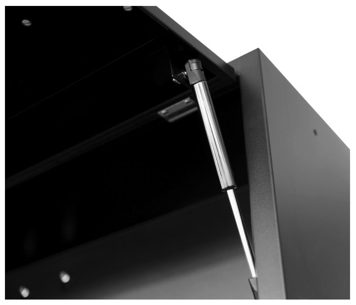 Kraftwerk 3964G-BLK - Arredamento da officina a 4 elementi con piano in legno - nero 