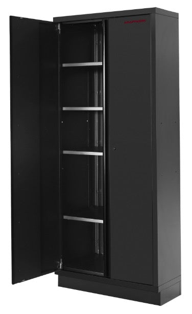Kraftwerk 3964G-BLK - Arredamento da officina a 4 elementi con piano in legno - nero 