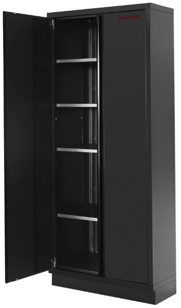 Kraftwerk 3964H-BLK - Arredamento da officina a 5 elementi con piano in legno - nero 