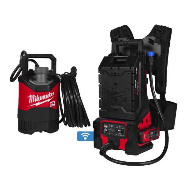 Milwaukee MXF SMP2-802 - Pompa sommergibile a batteria MXF FUEL - 2 batterie MXF XC608 8Ah