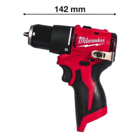 Milwaukee M12 BLPDRC-202C - Trapano avvitatore a batteria con percussione - 2 x 2Ah 