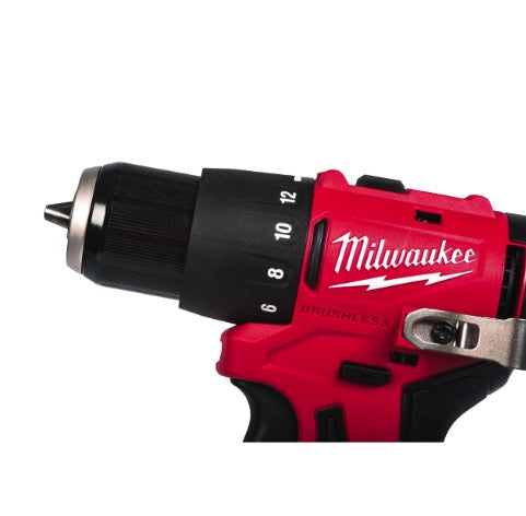 Milwaukee M12 BLPDRC-202C - Trapano avvitatore a batteria con percussione - 2 x 2Ah 