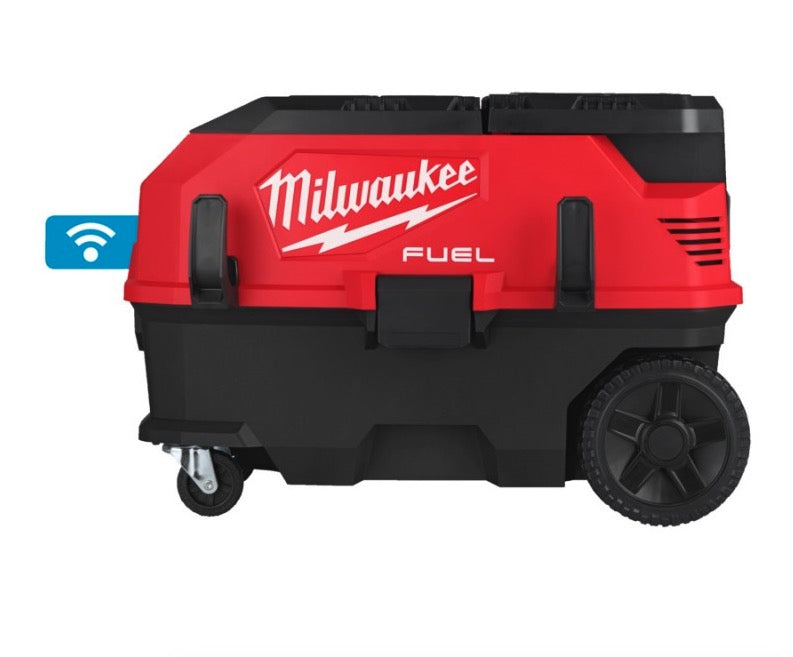 Milwaukee M18 ONEF2VC34M-0 - Aspiratore a batteria 18V o filo solidi/liquidi in classe M con doppia batteria e VacLink