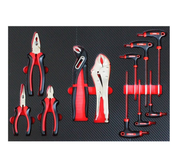 Marcotools 05.088.140 - Carrello porta attrezzi 7 cassetti con piano in INOX completo di 196 utensili 