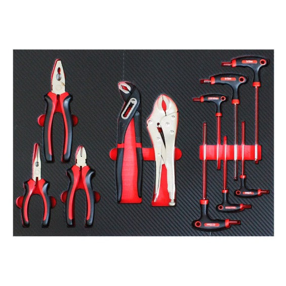Marcotools 05.088.140 - Carrello porta attrezzi 7 cassetti con piano in INOX completo di 196 utensili 