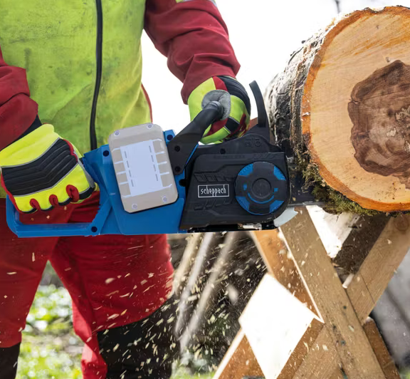 Scheppach bc-cs355duo-x Motosega brushless 2x20v lama 33.5 cm , senza caricabatterie e senza batterie ixes