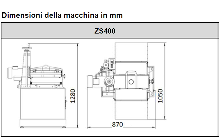 Holzmann ZS 400U - Calibratrice , 220V