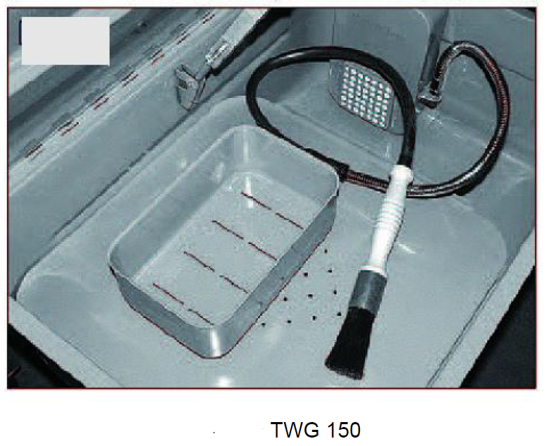 Unikraft 622 0150 TWG 150 LAVAPEZZI PER PULIZIA ACCURATA , CON Elettropompa con portata 3,3 l/min