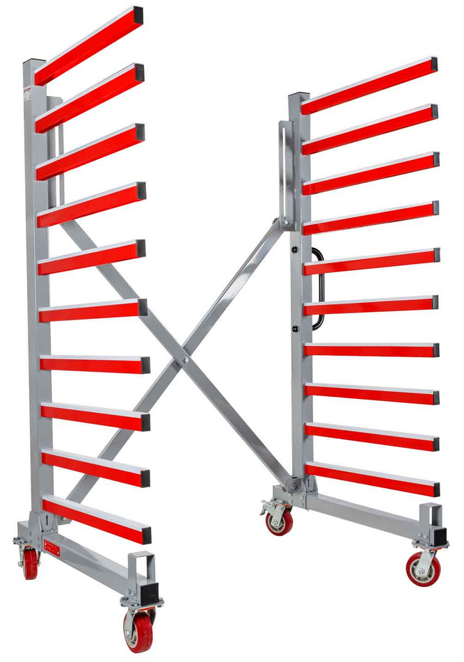 Holzmann taw76 Carrello rastrelliera mobile estendibile per pannelli