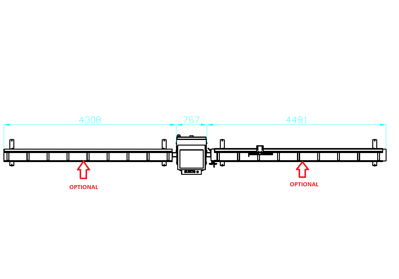 Robtech LUNA450 - Troncatrice monotesta ascendente, per profilati ed estrusi in alluminio, PVC e leghe leggere