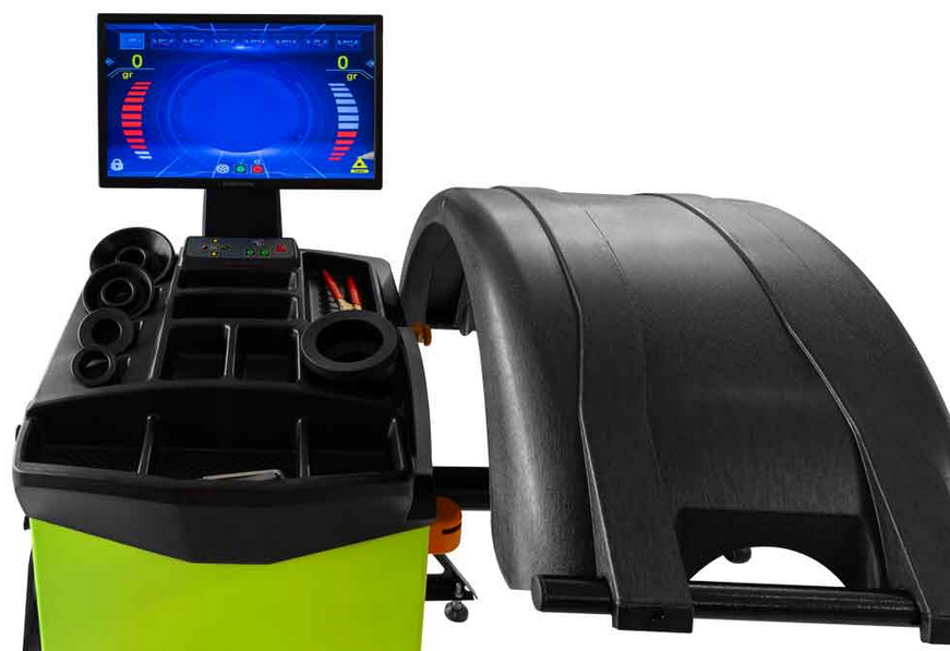 Zipper RWM827-LCD - Equilibratrice gomme pneumatici auto - con display LCD