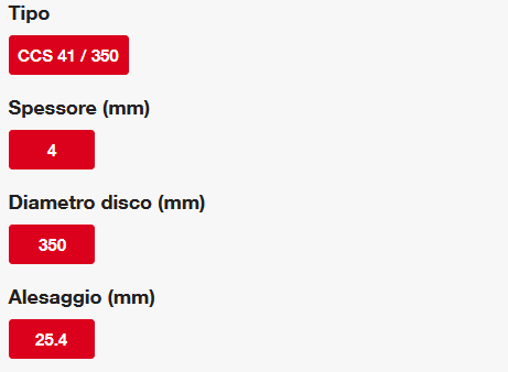 Disco per metalli ferro duttile, materiali non ferrosi e pietra , minimo 10 pezzi , Milwaukee CCS41