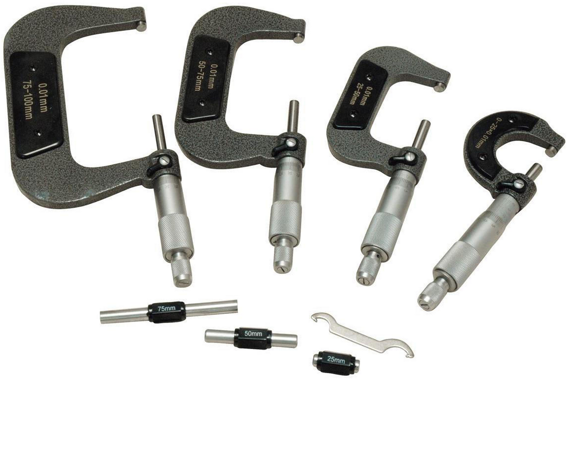 Holzmann bms4 Set 4 micrometri x esterni