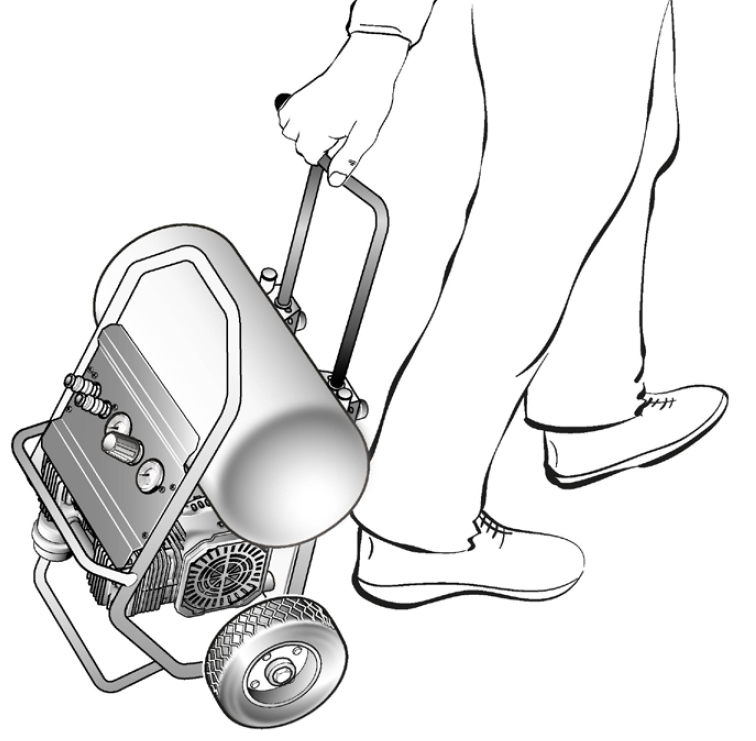 Fini Siltek pro 12 Compressore trolley senza olio silenzioso 63 dB , 12 bar , 220v , 15 litri ideale per professionisti