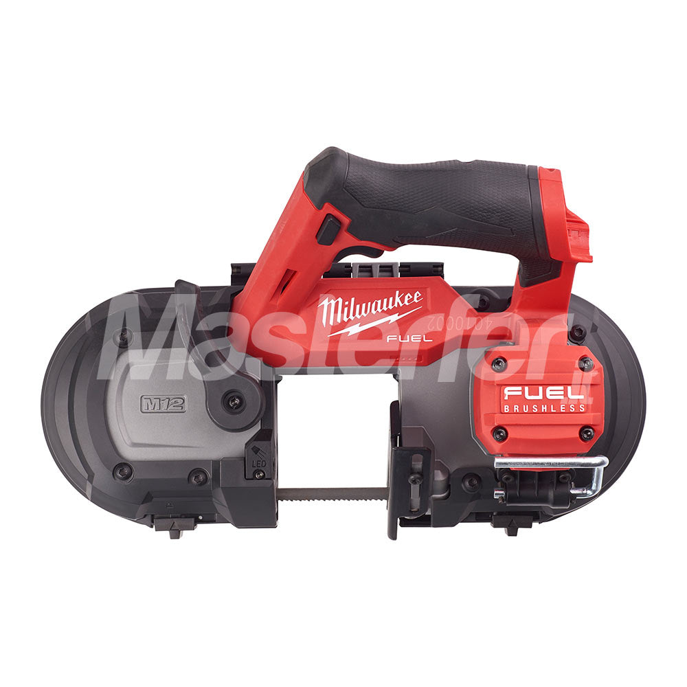 Milwaukee M12 FBS64-402C - Sega a nastro a batteria 12V Fuel per ferro, 2 batterie da 4Ah LATO DESTRO
