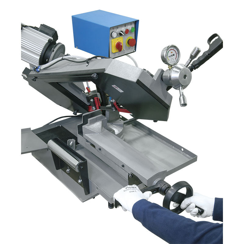 Fervi 0692/400V - Segatrice a nastro con discesa manuale e idraulica