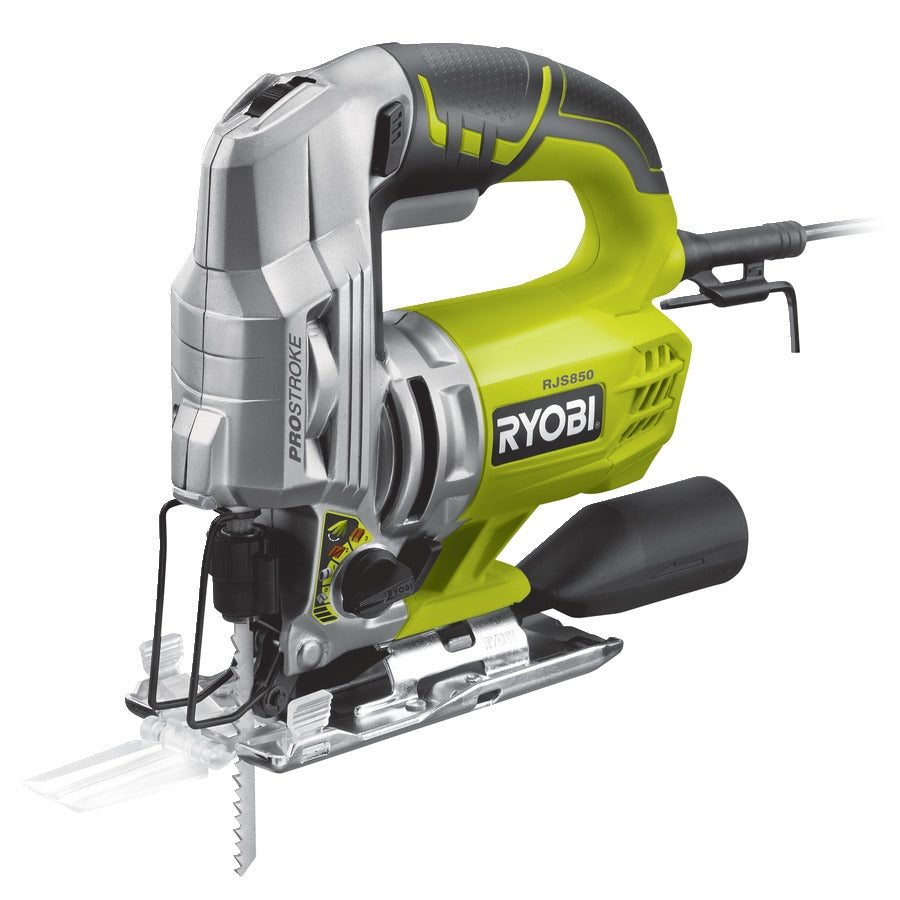 Ryobi RJS850-TA20JSB Seghetto alternativo elettrico 600W + Kit 20 lame + Valigetta