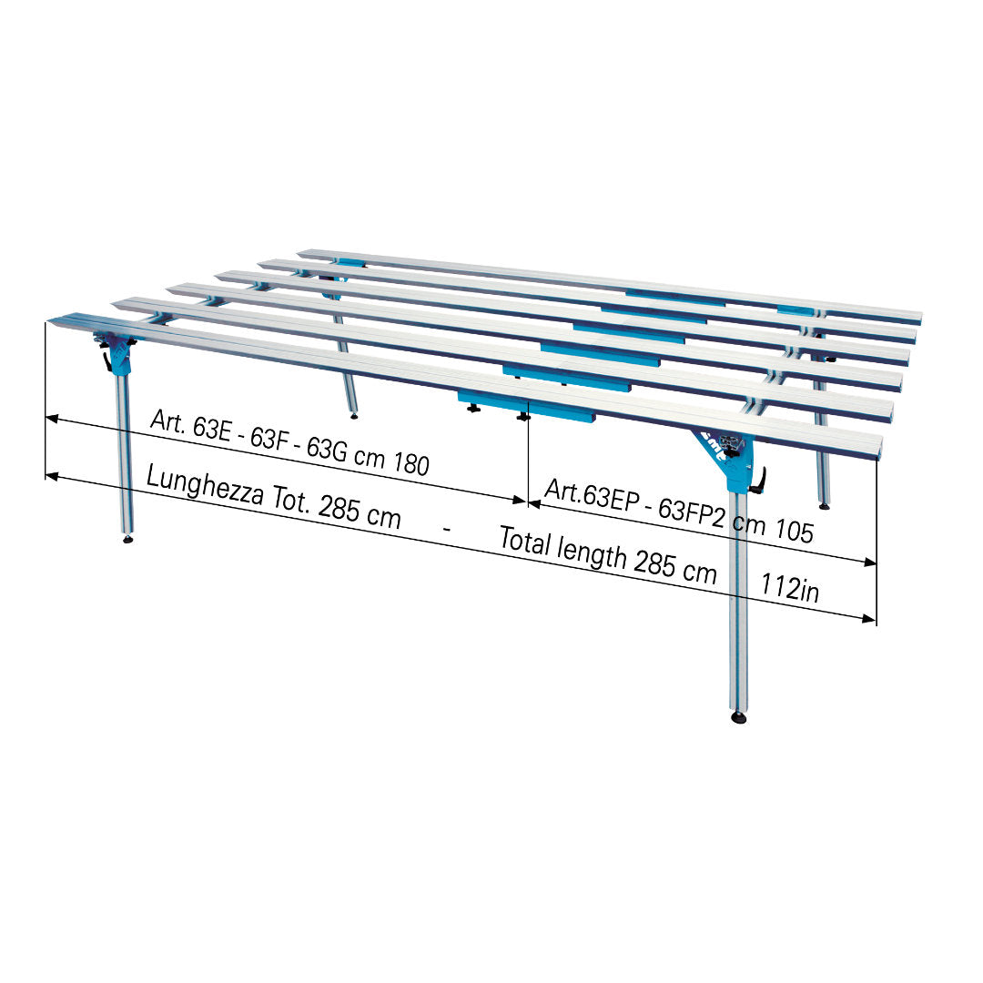 Sigma 63EP - Prolunga da 105cm per banco da lavoro 63E (4 barre)