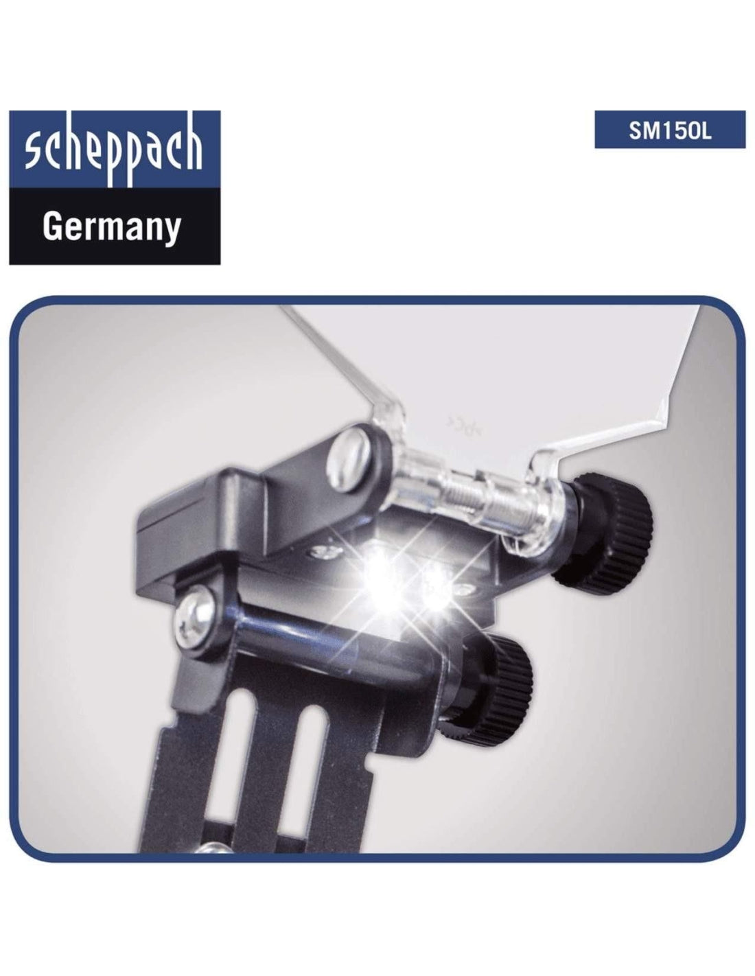 SCHEPPACH sm150l con luce led Smerigliatrice da banco doppia mola da 6" ø 150 400w 220v
