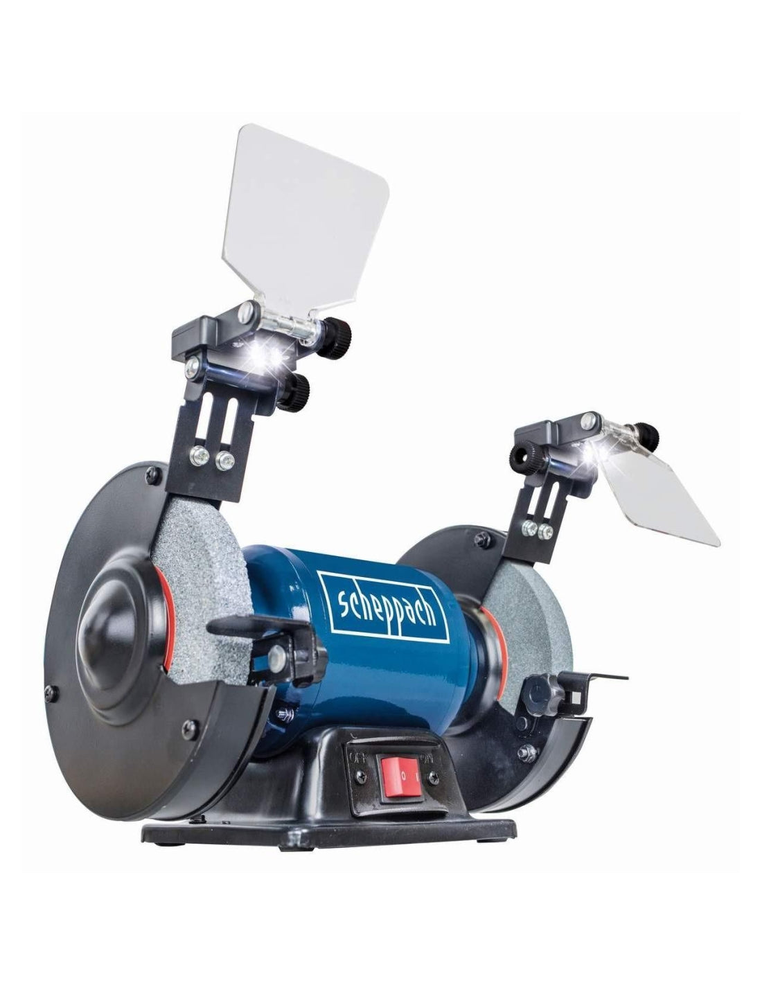 SCHEPPACH sm150l con luce led Smerigliatrice da banco doppia mola da 6" ø 150 400w 220v