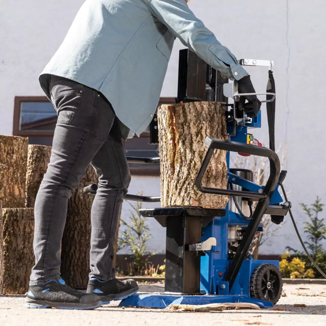 Scheppach Compact 10t 230V- Spaccalegna elettrico verticale 3150W, 10 tonnellate