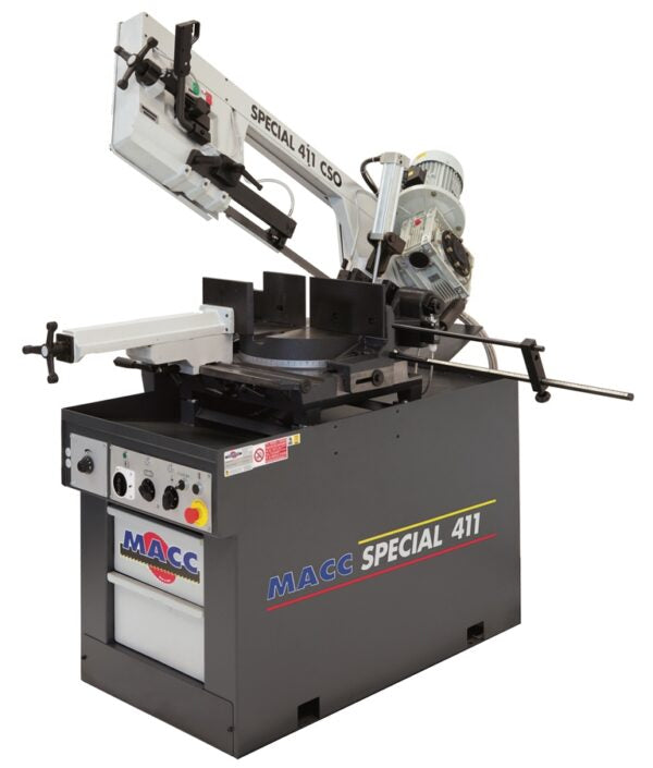 MACC SPECIAL 411 CSO - Segatrice a nastro professionale, discesa autonoma, lubrificata
