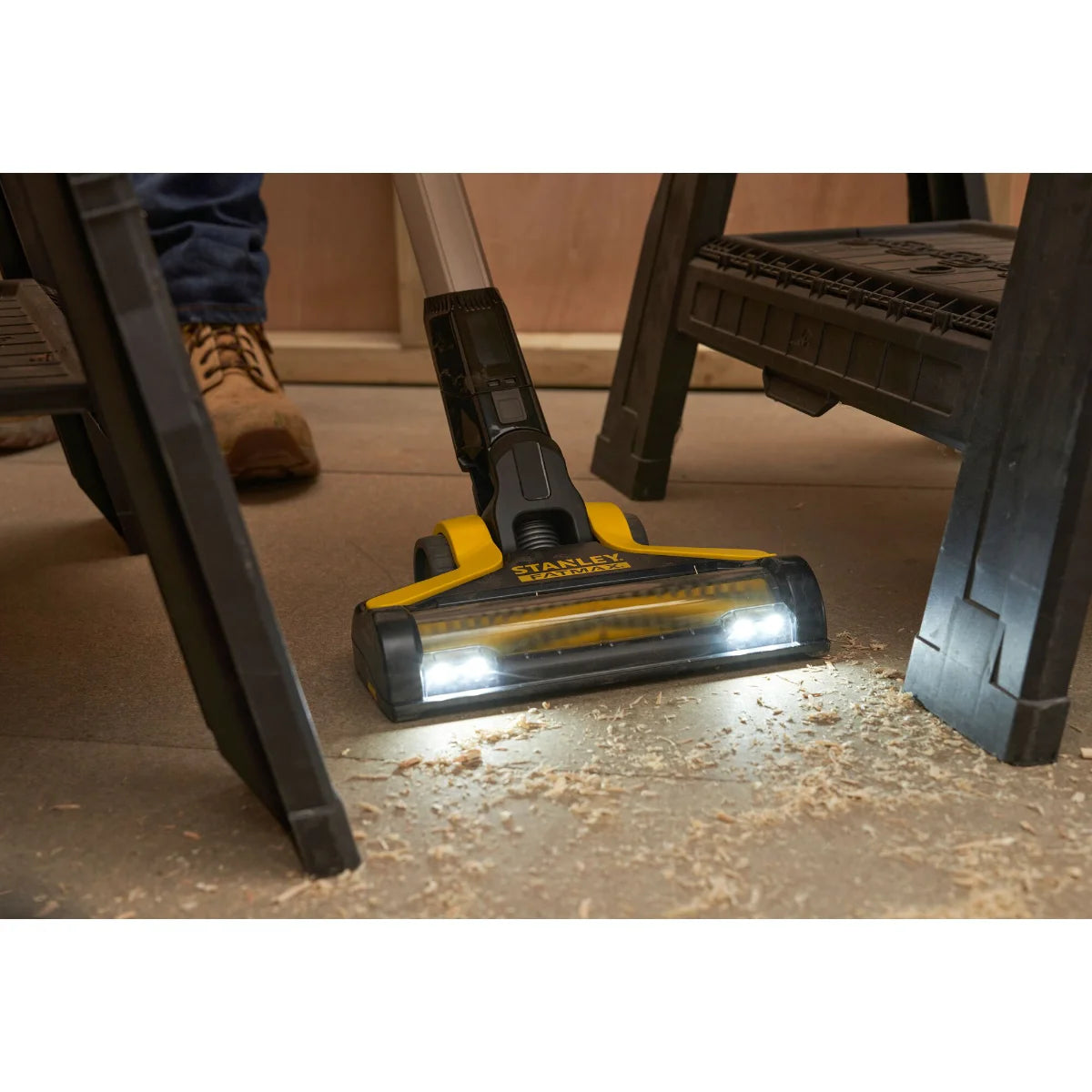 Stanley Fatmax SFMCVS001D1 - Aspirapolvere senza fili a batteria 18V, 1 batteria 2Ah