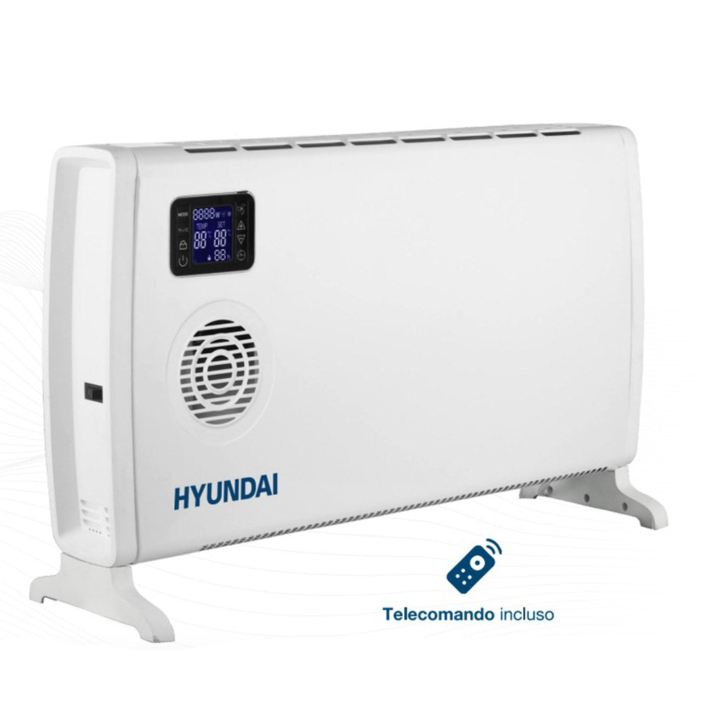Hyundai 75505 – Termoconvettore stufa elettrica turbo con timer e display - 2000W