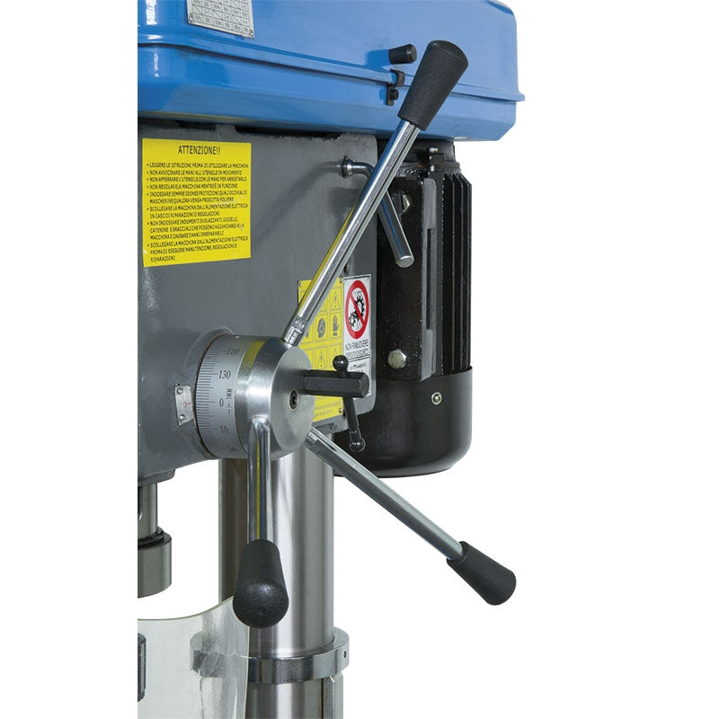 Trapano a colonna con trasmissione a cinghia Fervi T032