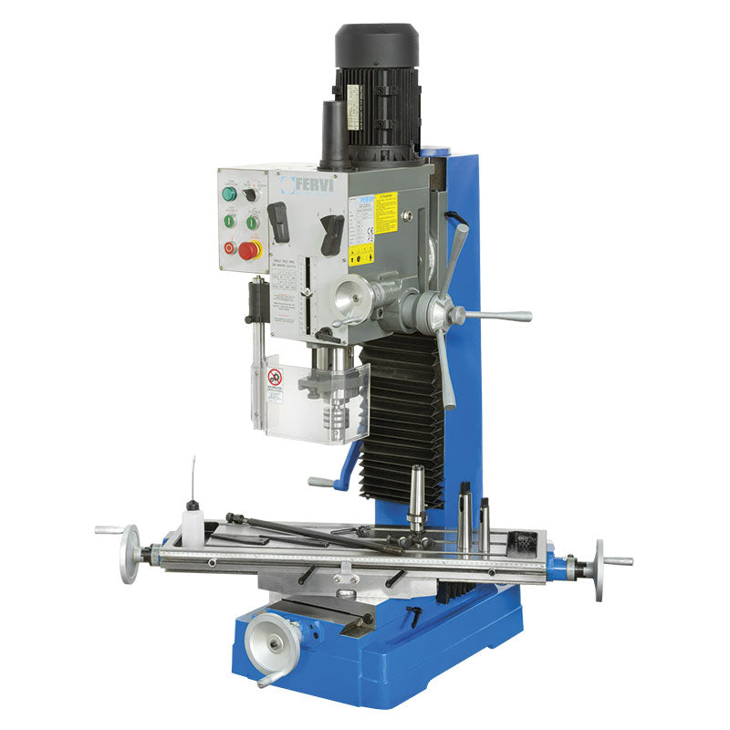 Fervi T044/230V - Trapano fresa da banco ad ingranaggi