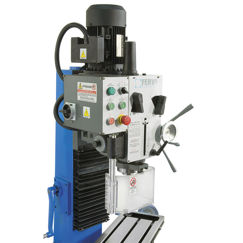 Fervi T044/230V - Trapano fresa da banco ad ingranaggi