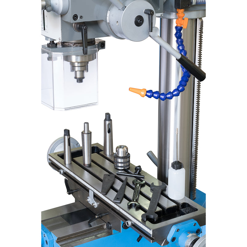 Fervi T047/400VDA - Trapano fresa ad ingranaggi con discesa automatica e maschiatura