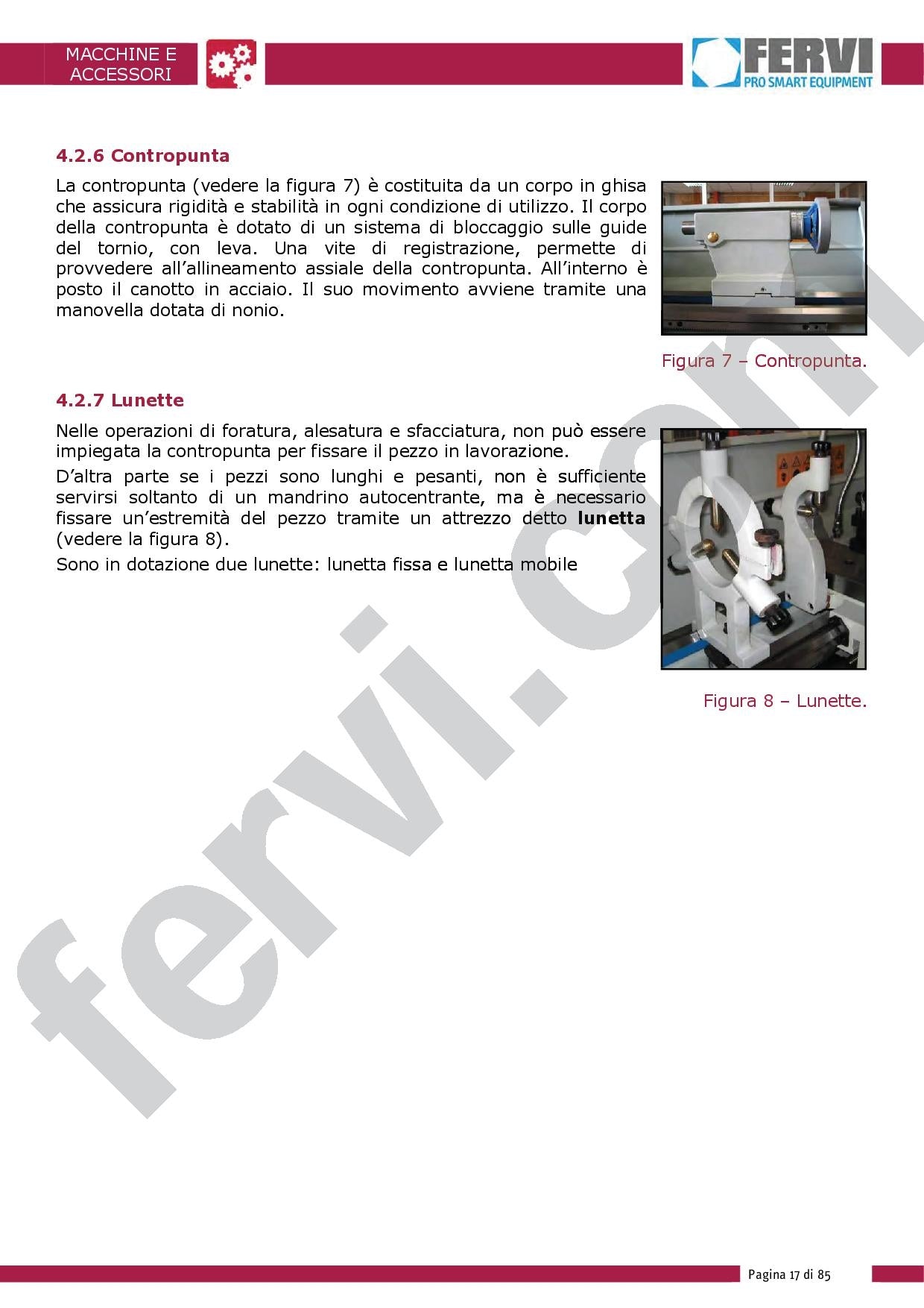 Fervi T998/230V3A - Tornio parallelo passaggio barra 51mm vis