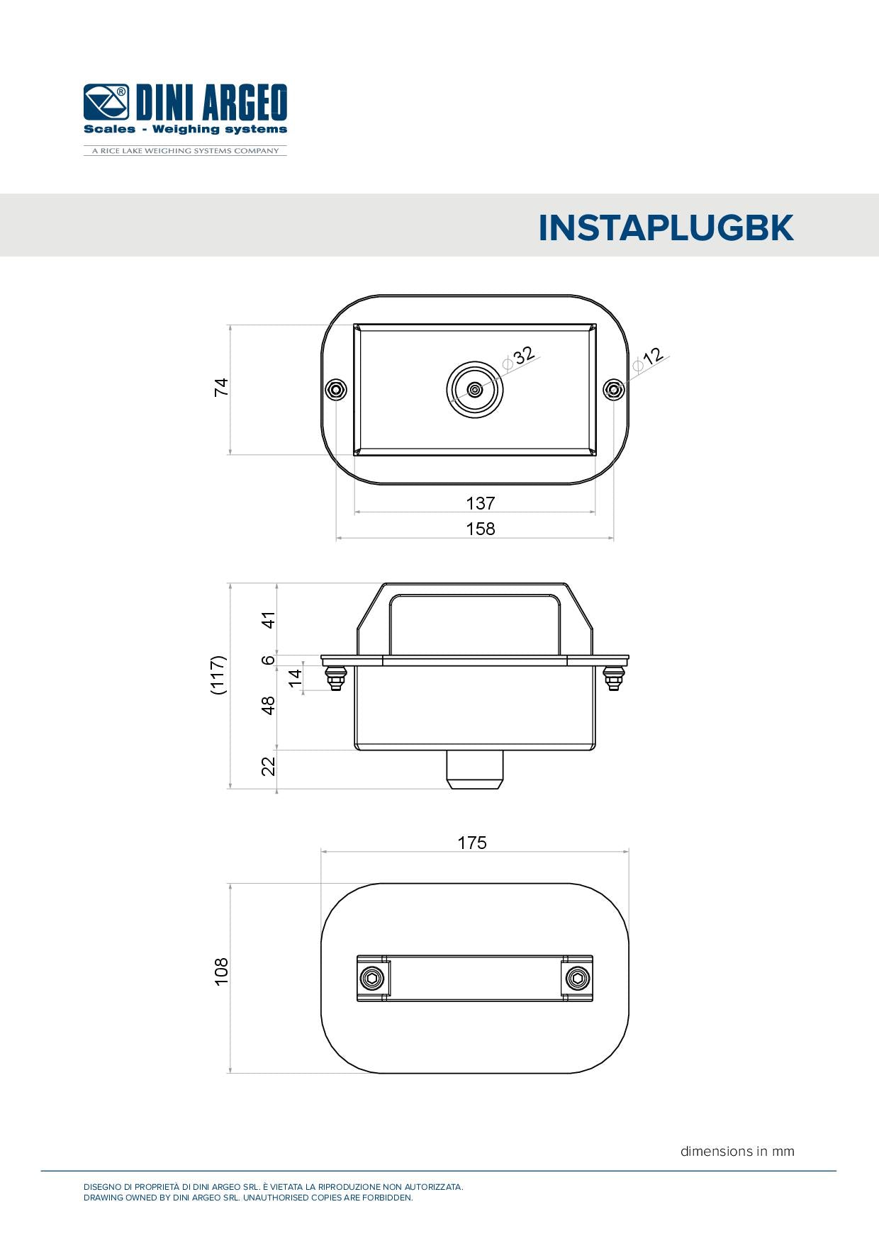 Dini argeo INSTAPLUGBK-1 Batteria estraibile aggiuntiva per funzionamento continuativo 24/24h