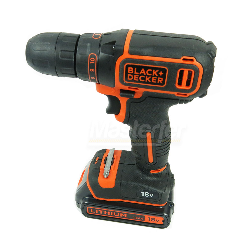 Black & Decker BDCDC18K - Trapano Avvitatore a batteria 18V 1,5 ah valigetta interna