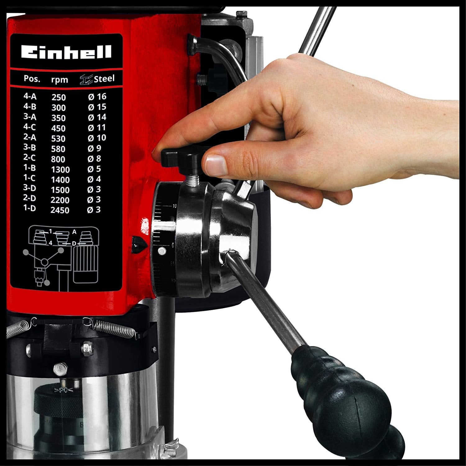 Trapano a colonna Einhell TC-BD 630 inclusa morsa 