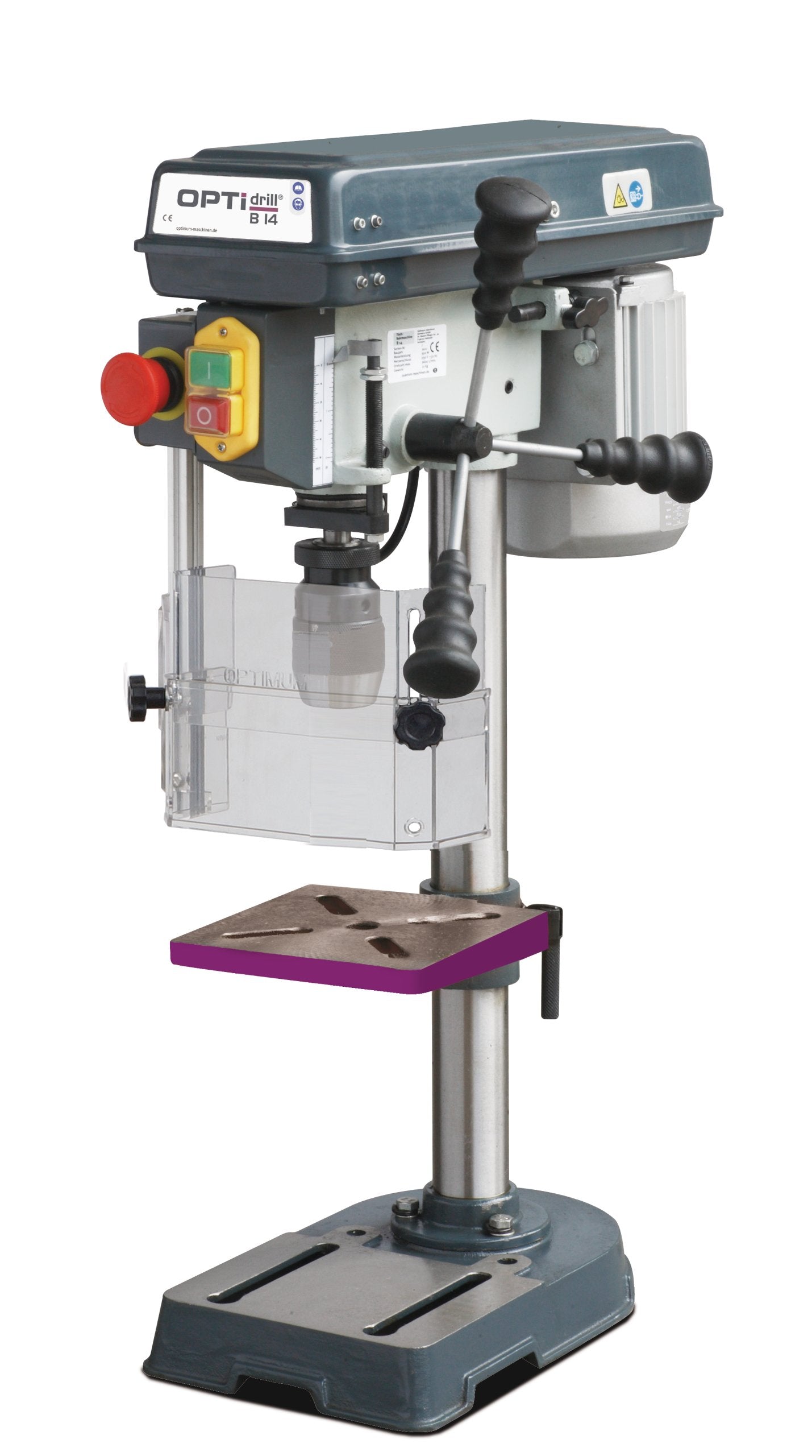 Optimum B 13 - 230V - Trapano a colonna con trasmissione a cinghia trapezoidale CON OMAGGI