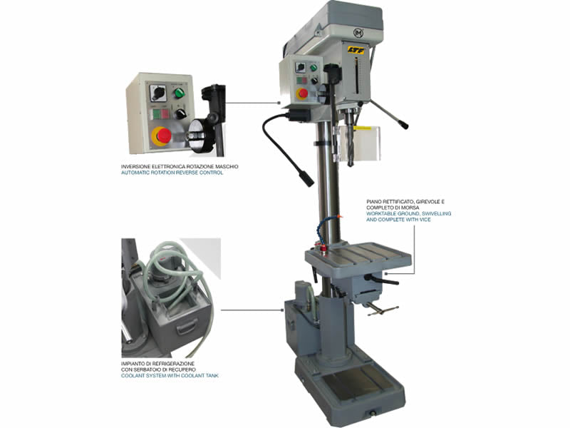 Ltf IMME-L20 - Trapano maschiatrice di precisione a colonna , con lubrificazione 