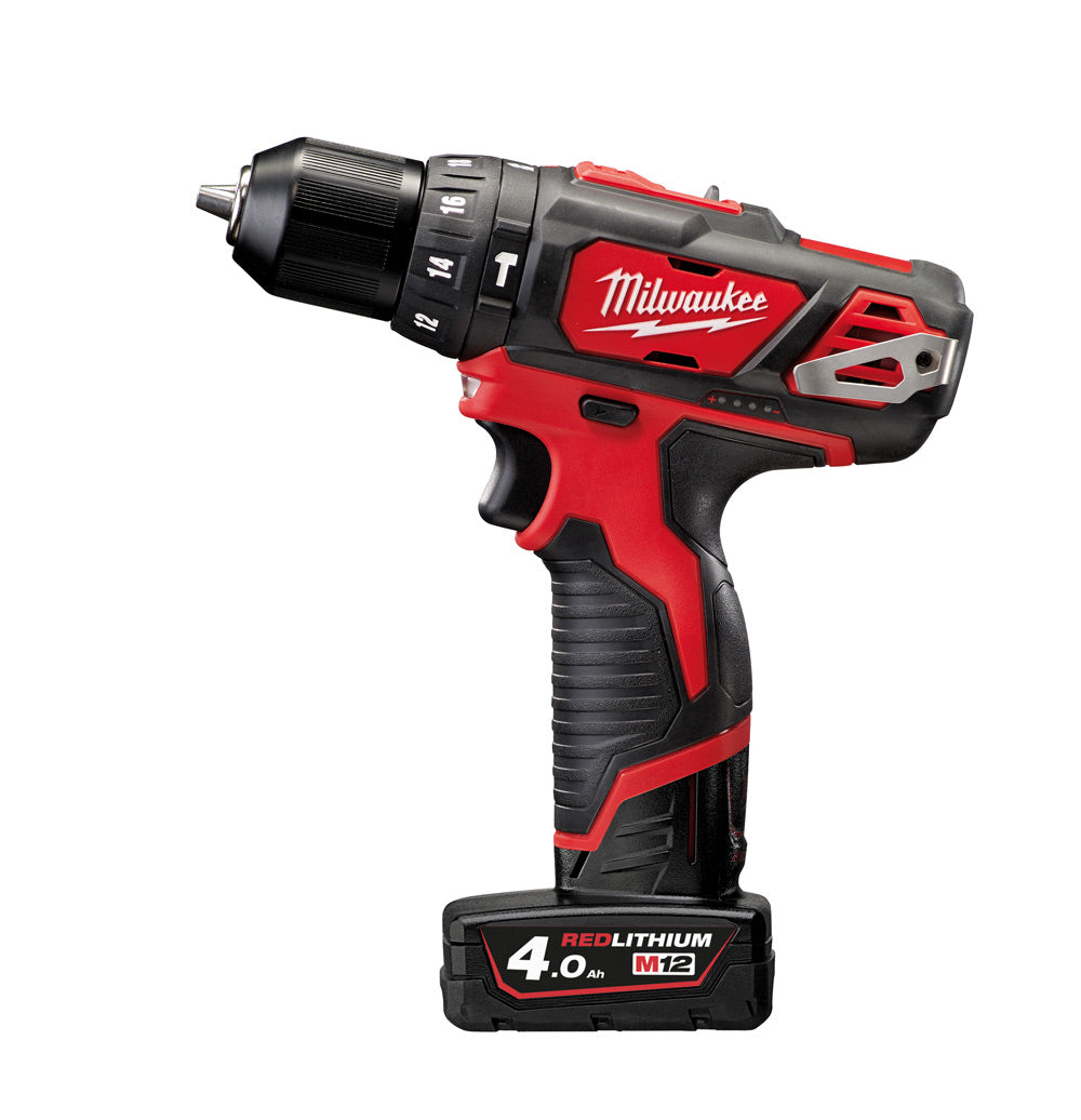 Milwaukee M12BPD-402C - Trapano avvitatore a batteria 12V con percussione - 2 Batterie 4Ah
