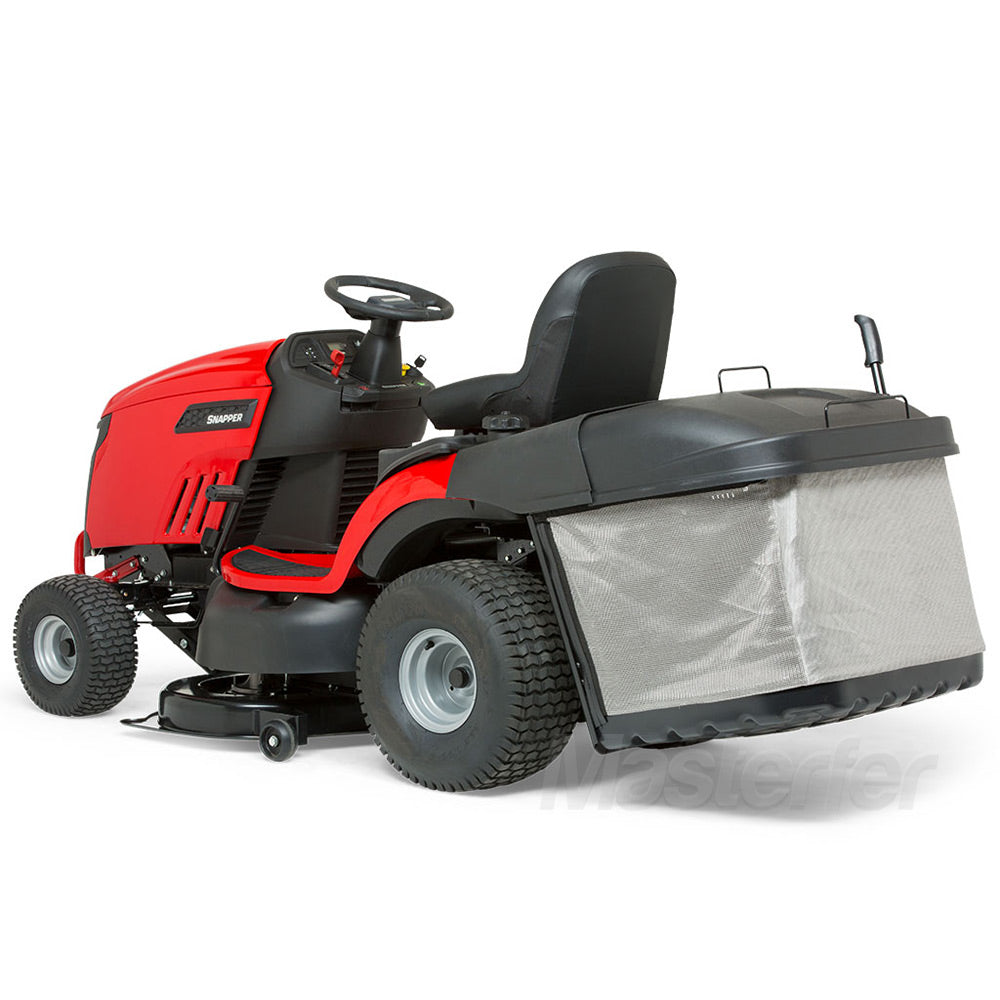 Snapper RPX210 - Trattorino rasaerba con motore Briggs & Stratton, mulching e cesto 350 litri lato posteriore