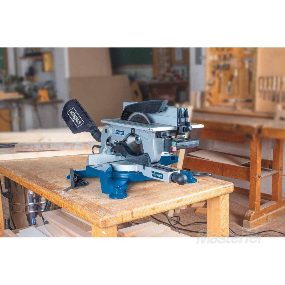 Scheppach HM100T - Troncatrice per legno con pianetto D254