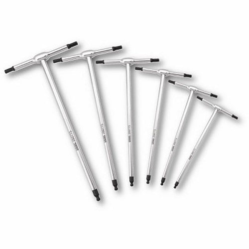 Usag 280 TTS/SE6 - Serie di 6 chiavi a T maschio esagonali con testa sferica