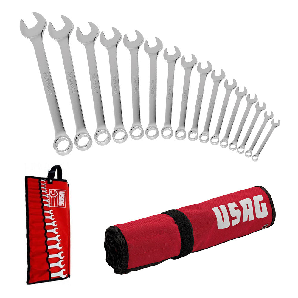 Set Chiavi Combinate Hazet 600SPC/16 | 16 Pezzi Con Teste Sottili, Cromate E Lucidate