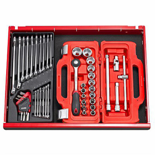 Usag 601 1/2 J22 - Assortimento in cassetta modulare con bussole esagonali (22 pz)