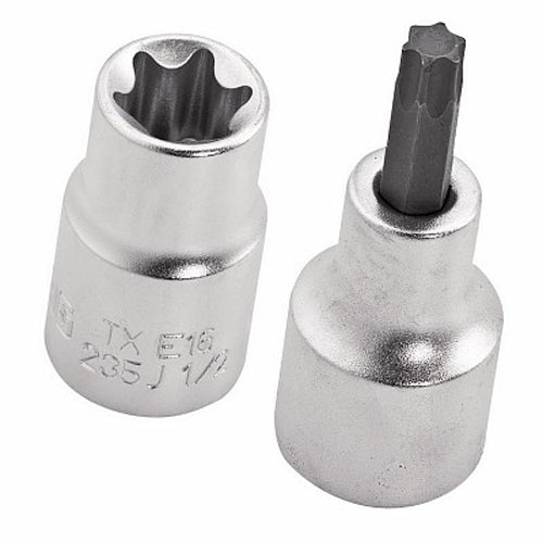 Usag 601 1/4-1/2 JTX16 - Assortimento in cassetta modulare con bussole TORX®  (16 pz)