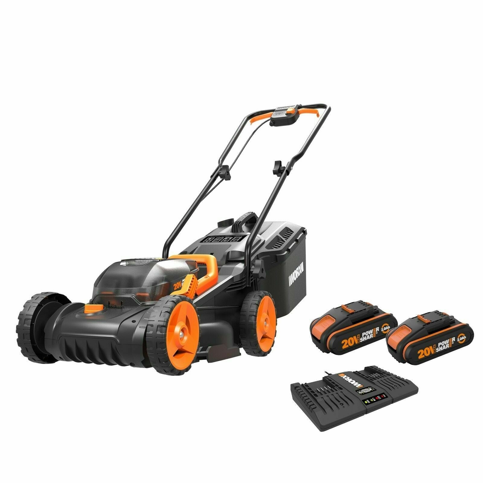 Rasaerba a batteria Worx WG779E - due batterie 40V da 2,5 Ah 